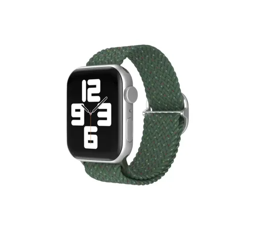 Apple Watch 38mm Star Kordon - Benekli Koyu Yeşil