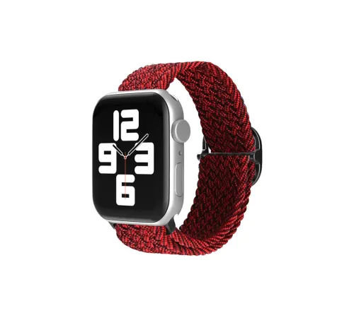 Apple Watch 38mm Star Kordon - Siyah-Bordo