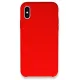 Apple iPhone XS Max Kılıf Lansman Legant Silikon - Kırmızı