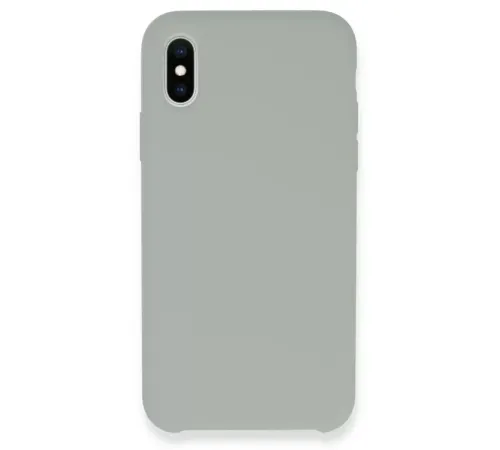 Apple iPhone XS Max Kılıf Lansman Legant Silikon - Açık Gri