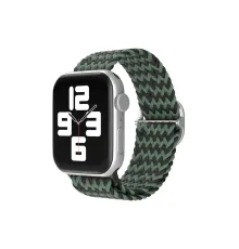 Apple Watch 38mm Star Kordon - Zigzag Yeşil-Siyah