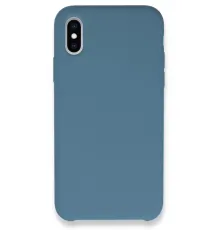 Apple iPhone XS Max Kılıf Lansman Legant Silikon - Açık Mavi