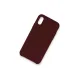 Apple iPhone XS Max Kılıf Lansman Legant Silikon - Bordo