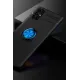 Samsung Galaxy M51 Kılıf Range Yüzüklü Silikon - Siyah-Mavi