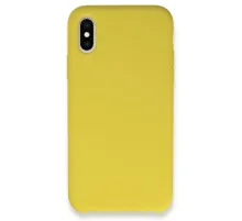 Apple iPhone XS Max Kılıf Lansman Legant Silikon - Sarı