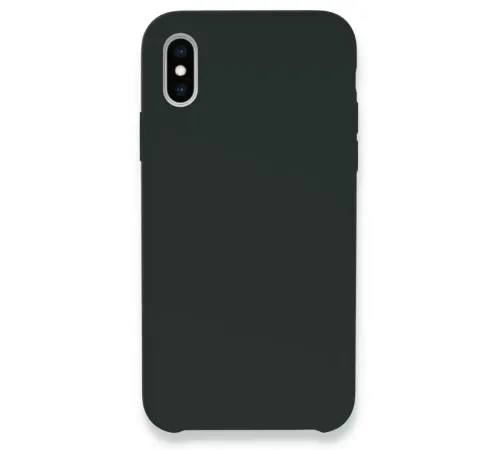 Apple iPhone XS Max Kılıf Lansman Legant Silikon - Koyu Yeşil