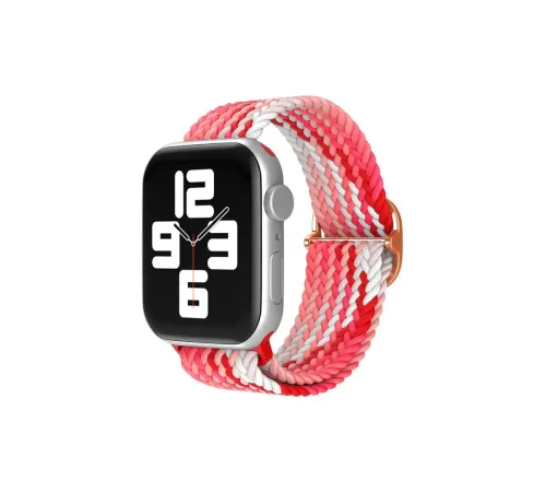 Apple Watch 42mm Star Kordon - Pembe-Kırmızı