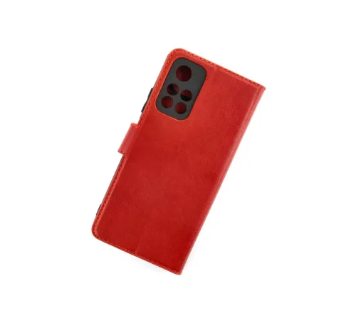 Xiaomi Redmi Note 11T Kılıf Trend S Plus Kapaklı Kılıf - Kırmızı