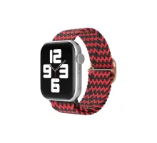 Apple Watch 42mm Star Kordon - Zigzag Kırmızı-Siyah