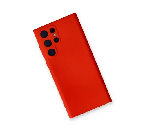 Samsung Galaxy S24 Ultra Kılıf Nano içi Kadife Silikon - Kırmızı