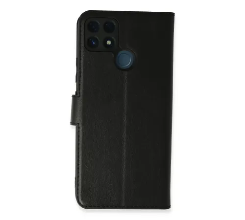 Realme C25 Kılıf Trend S Plus Kapaklı Kılıf - Siyah