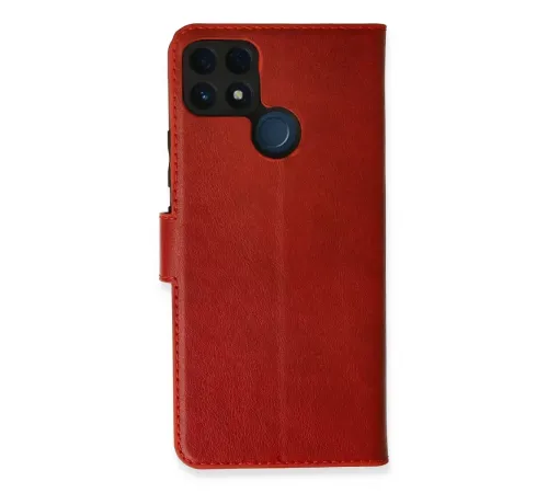 Realme C25 Kılıf Trend S Plus Kapaklı Kılıf - Kırmızı