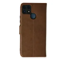 Realme C25 Kılıf Trend S Plus Kapaklı Kılıf - Taba