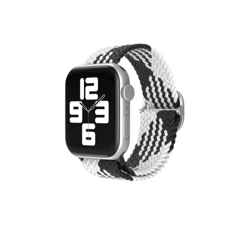 Watch 22mm Star Kordon - Siyah-Beyaz