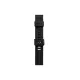 Apple Watch 38mm KR408 Çizgili Silikon Kordon - Siyah