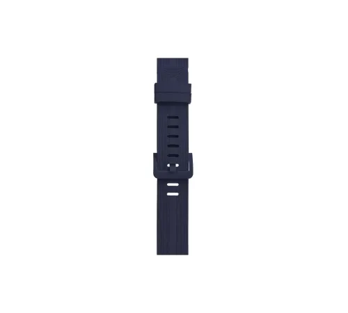 Apple Watch 38mm KR408 Çizgili Silikon Kordon - Lacivert