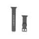 Apple Watch 38mm KR408 Çizgili Silikon Kordon - Koyu Gri