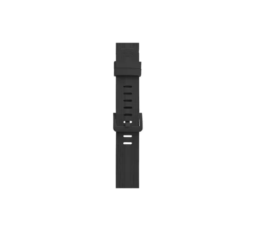 Apple Watch 38mm KR408 Çizgili Silikon Kordon - Koyu Gri