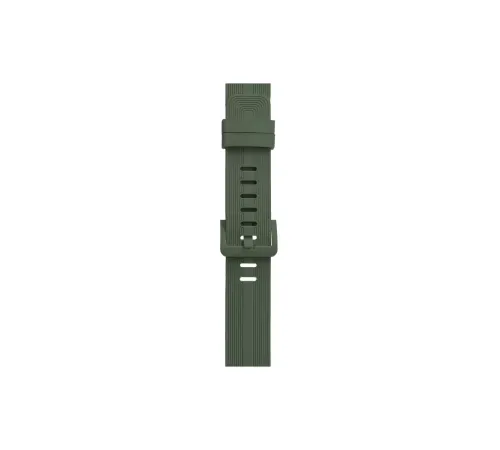 Apple Watch 38mm KR408 Çizgili Silikon Kordon - Koyu Yeşil