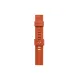 Apple Watch 42mm KR408 Çizgili Silikon Kordon - Turuncu