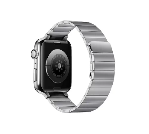 Apple Watch 38mm KR404 Huks Kordon - Gümüş