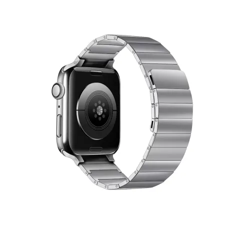 Apple Watch 38mm KR404 Huks Kordon - Gümüş