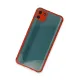 Realme C11 Kılıf Miami Şeffaf Silikon - Kırmızı