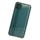 Realme C11 Kılıf Miami Şeffaf Silikon - Koyu Yeşil