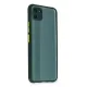 Realme C11 Kılıf Miami Şeffaf Silikon - Koyu Yeşil
