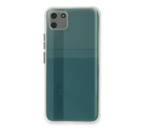 Realme C11 Kılıf Miami Şeffaf Silikon - Şeffaf