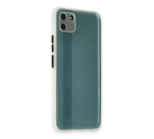 Realme C11 Kılıf Miami Şeffaf Silikon - Şeffaf