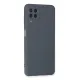 Samsung Galaxy A22 Kılıf Nano içi Kadife Silikon - Gri