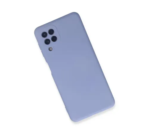 Samsung Galaxy A22 Kılıf Nano içi Kadife Silikon - Lila
