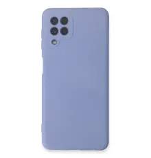 Samsung Galaxy A22 Kılıf Nano içi Kadife Silikon - Lila