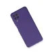 Samsung Galaxy A22 Kılıf Nano içi Kadife Silikon - Mor