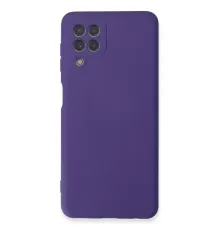 Samsung Galaxy A22 Kılıf Nano içi Kadife Silikon - Mor