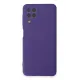 Samsung Galaxy A22 Kılıf Nano içi Kadife Silikon - Mor