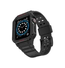 Apple Watch 42mm KR401 Silikon Kordon - Siyah