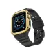Apple Watch 42mm KR401 Silikon Kordon - Siyah-Gold