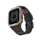 Apple Watch 42mm KR401 Silikon Kordon - Siyah-Rose