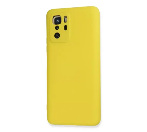 Xiaomi Poco X3 GT Kılıf Nano içi Kadife Silikon - Sarı