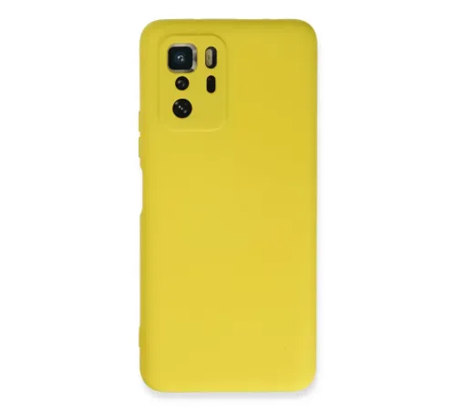 Xiaomi Poco X3 GT Kılıf Nano içi Kadife Silikon - Sarı