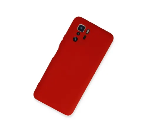 Xiaomi Poco X3 GT Kılıf Nano içi Kadife Silikon - Kırmızı