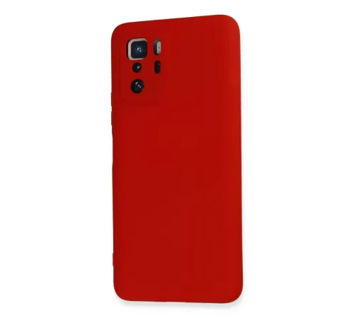 Xiaomi Poco X3 GT Kılıf Nano içi Kadife Silikon - Kırmızı
