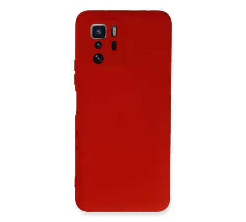 Xiaomi Poco X3 GT Kılıf Nano içi Kadife Silikon - Kırmızı