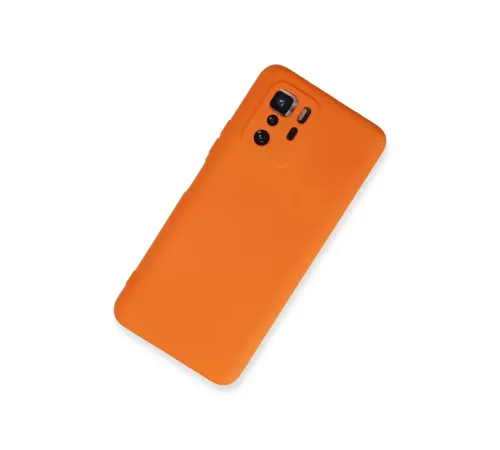 Xiaomi Poco X3 GT Kılıf Nano içi Kadife Silikon - Turuncu
