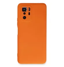 Xiaomi Poco X3 GT Kılıf Nano içi Kadife Silikon - Turuncu
