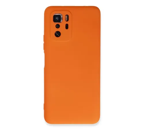 Xiaomi Poco X3 GT Kılıf Nano içi Kadife Silikon - Turuncu