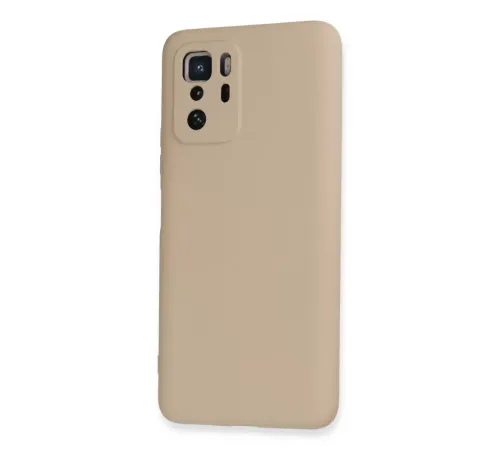 Xiaomi Poco X3 GT Kılıf Nano içi Kadife Silikon - Pudra