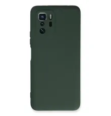 Xiaomi Poco X3 GT Kılıf Nano içi Kadife Silikon - Koyu Yeşil
